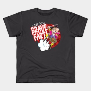 Scottish Brave Fart! Kids T-Shirt